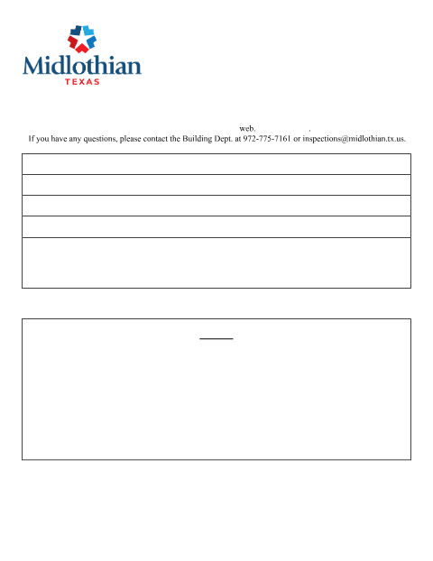First page of the House Moving Permit Application