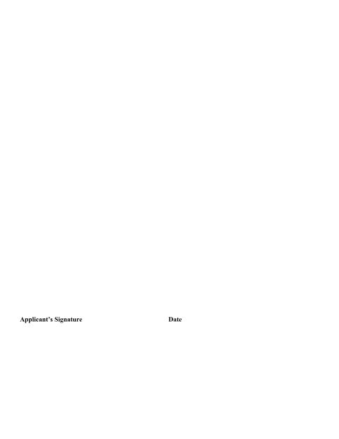 First page of the Application for Planning and Zoning Commission