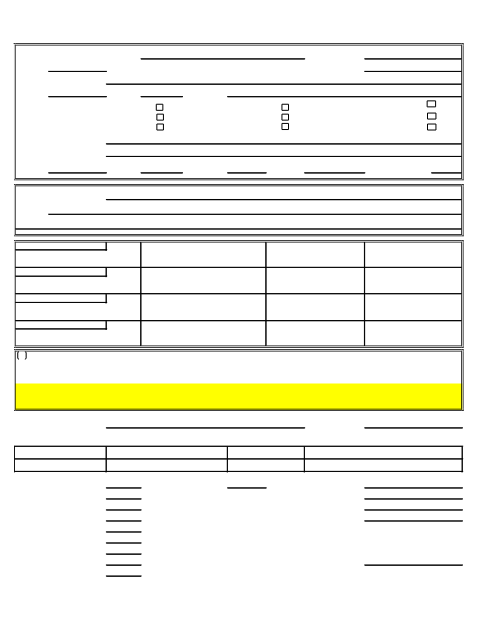 First page of the Residential Building Permit Application