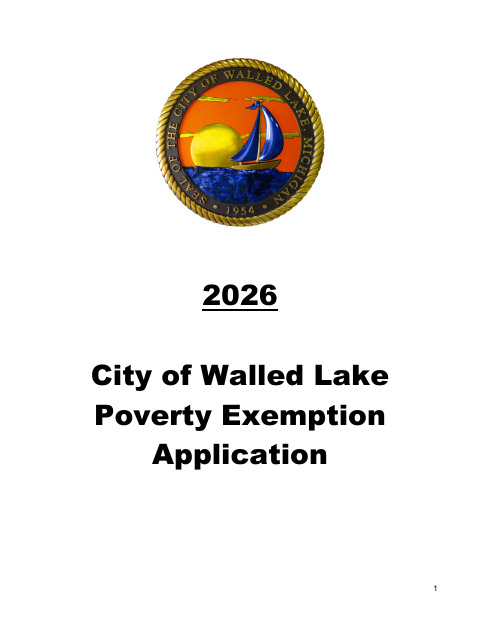 First page of the Poverty Exemption Application