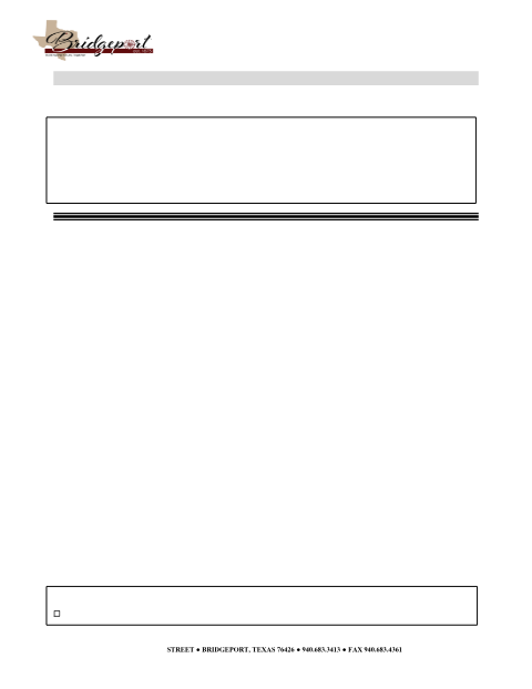 First page of the House Moving Permit Application