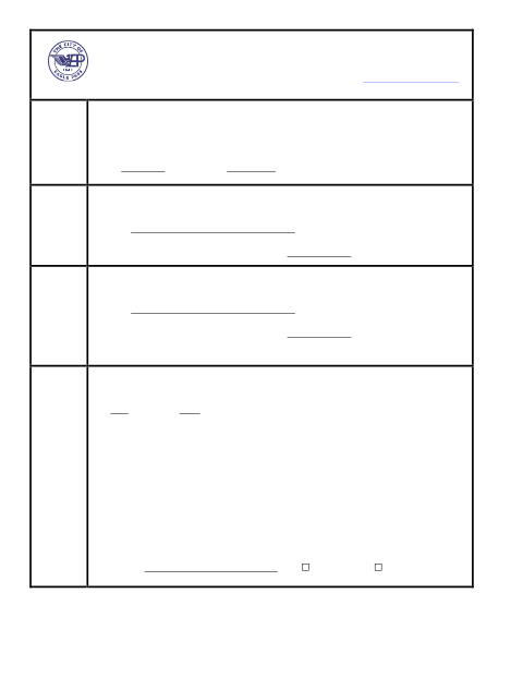 First page of the Variance Application (ZBAA)