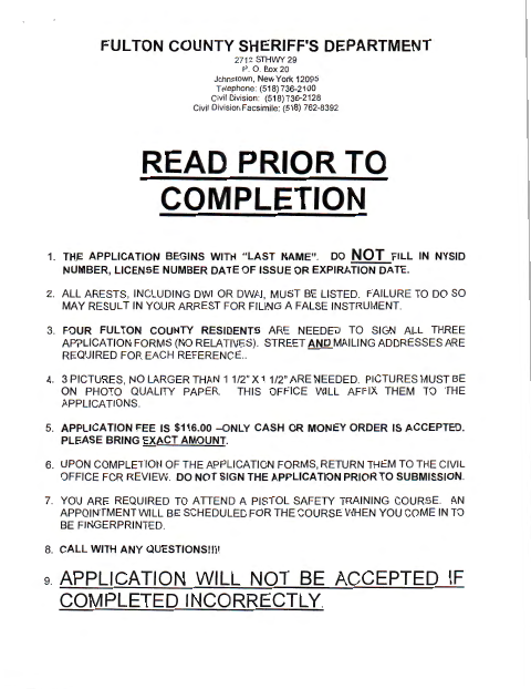 First page of the Pistol Permit Arrest Affidavit