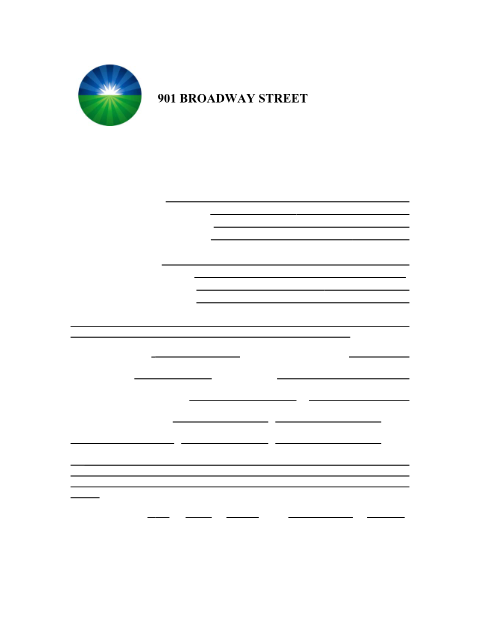 First page of the Street Soliciting Application