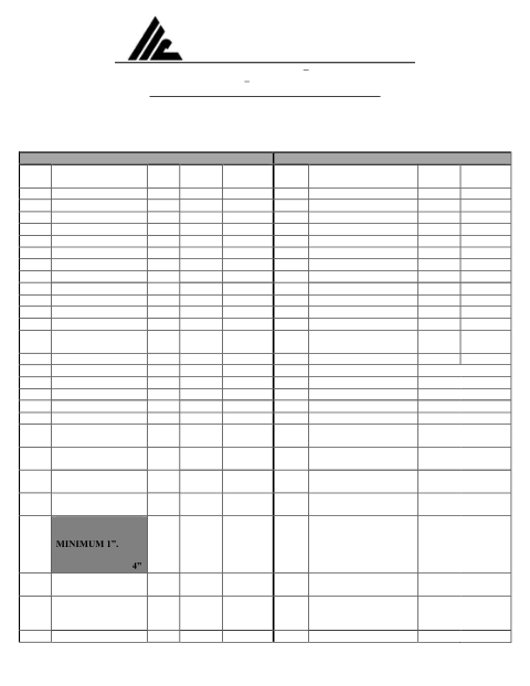 First page of the Plumbing & Mechanical Permit Form