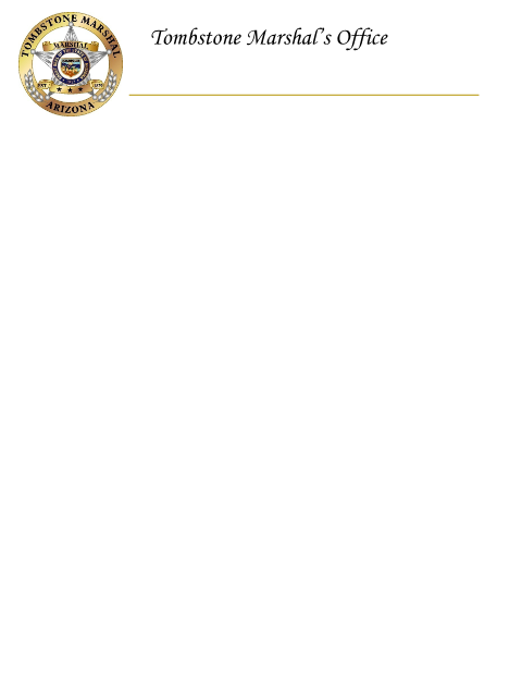 First page of the Special Permit to Discharge Firearms Application Packet