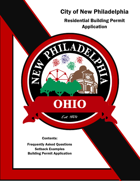 First page of the Residential Building Permit Application
