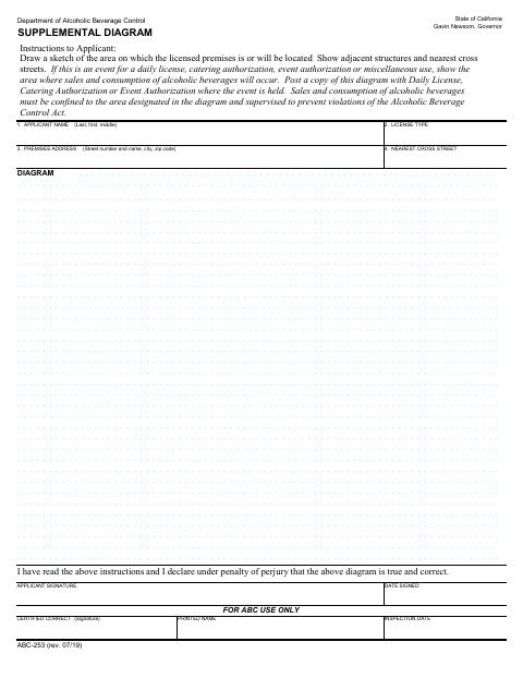 First page of the Supplemental Diagram