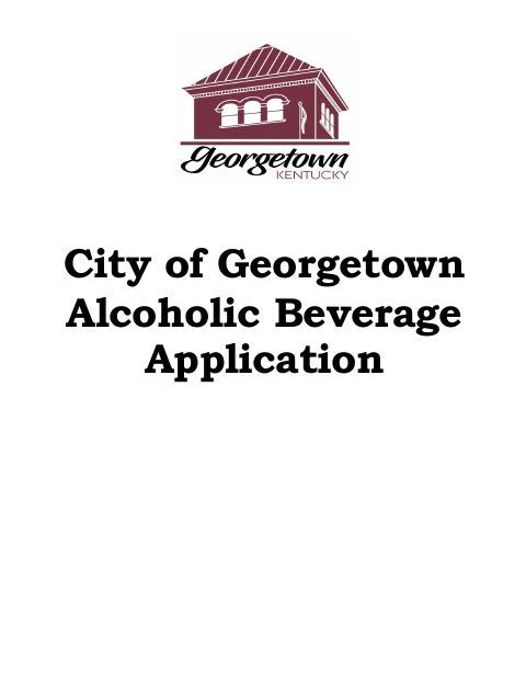 First page of the Alcoholic Beverage Application