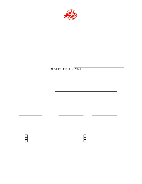 First page of the Application for Itinerant Vendor