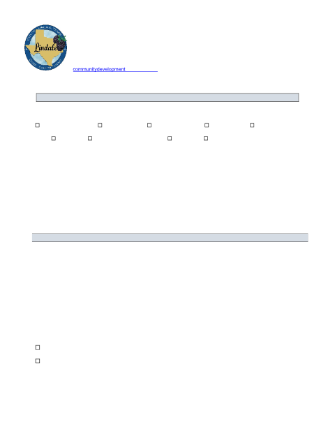 First page of the Plat Application