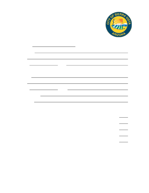 First page of the Specific Plan Application