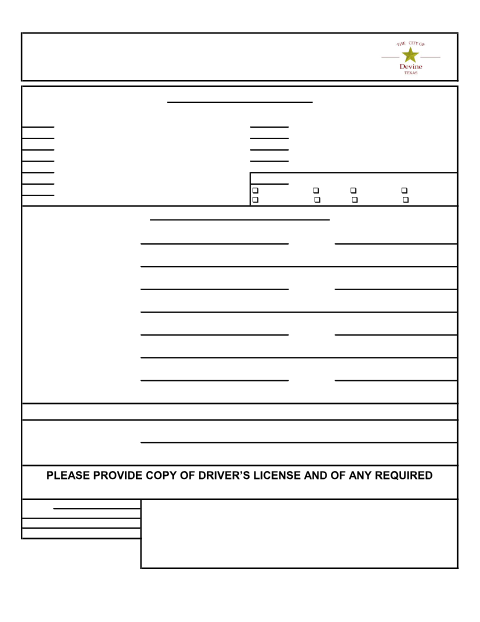 First page of the Contractor Registration